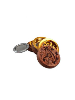Grinder 'Black Leaf' Wood Egypt - 4Part Ø-60mm