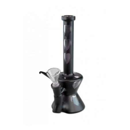 Bong 'HEARTS' Matt Black H-215mm