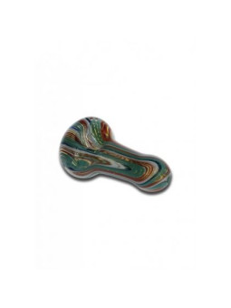 Pipa din Sticla Multicolora cu Dungi