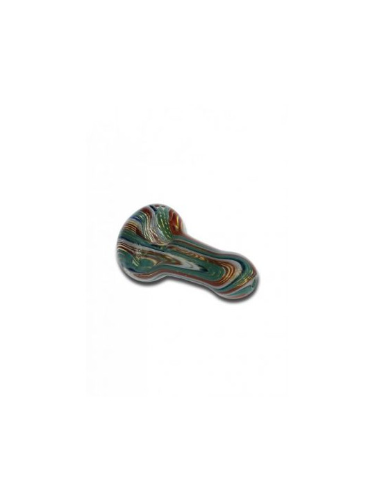 Pipa din Sticla Multicolora cu Dungi