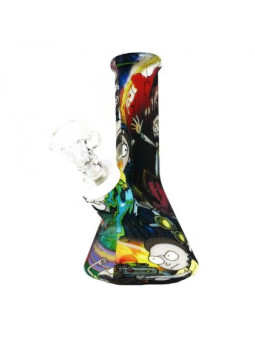 Bong 'Cartoons' din Silicon 'Black' H-120mm