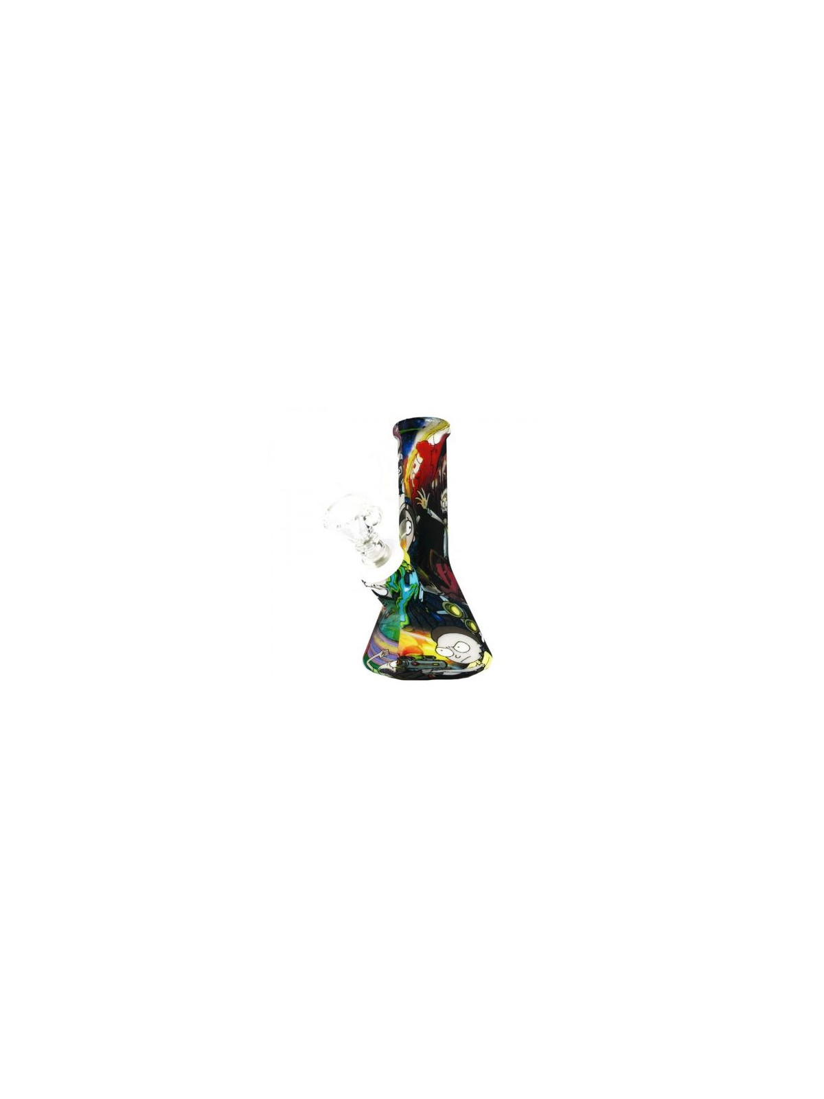 Bong 'Cartoons' din Silicon 'Black' H-120mm