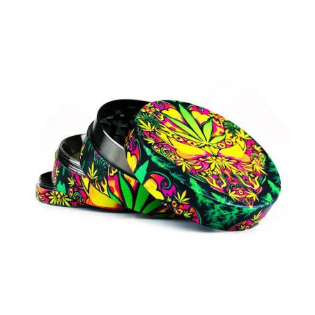 Grinder 'Best Buds' din Metal 'Weed Leaves' - 4Part Ø-50mm