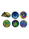 Grinder 'Best Buds' din Metal 'Weed Leaves' - 4Part Ø-50mm
