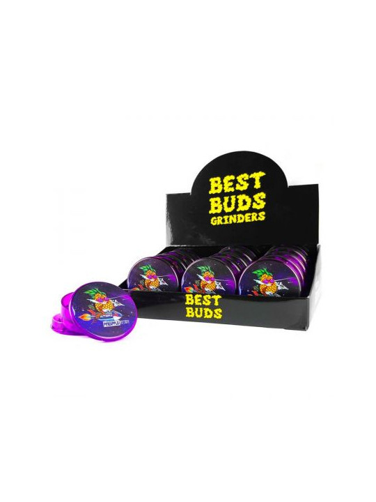Grinder 'Best Buds' din Plastic 'Pineapple Express' - 3Part Ø-50mm