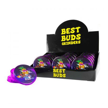 Grinder 'Best Buds' din Plastic 'Pineapple Express' - 3Part Ø-50mm