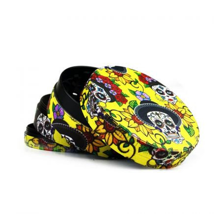 Grinder 'Best Buds' din Metal 'Colorful Mexican Skulls' - 4Part Ø-50mm
