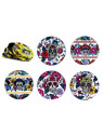 Grinder 'Best Buds' din Metal 'Colorful Mexican Skulls' - 4Part Ø-50mm