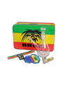 Set Mini Bong 'BREIT' cu Grinder si Pipa H-145mm
