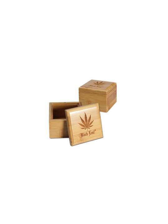 'Black Leaf' 'Leaf' Bamboo Storage Box