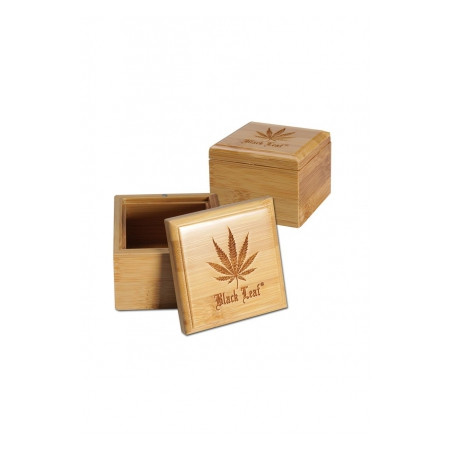 'Black Leaf' 'Leaf' Bamboo Storage Box