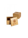 'Black Leaf' 'Leaf' Bamboo Storage Box