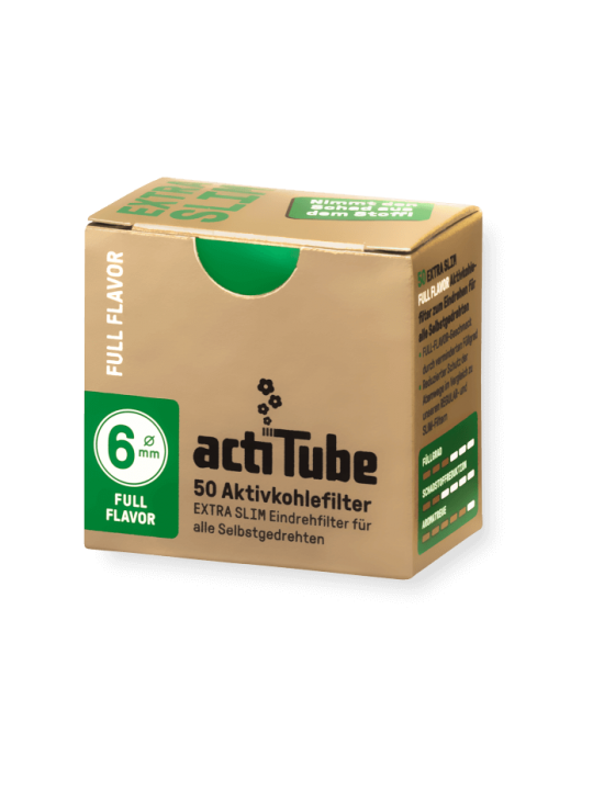Filtre EXTRA SLIM 'actiTube' Carbon Activ ø6mmx50buc.