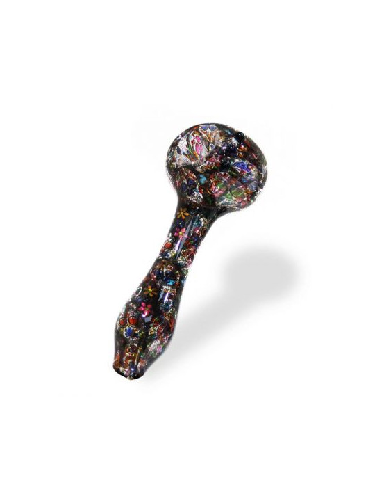 Pipa din Sticla 'Colorful' Mexican Skulls