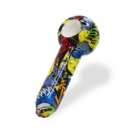 Pipa din Sticla 'Colorful' Pop Art