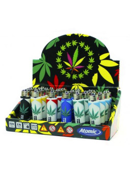 Bricheta 'Clipper' cu Cover 'Atomic Weed Leaf 3D' - x1buc.