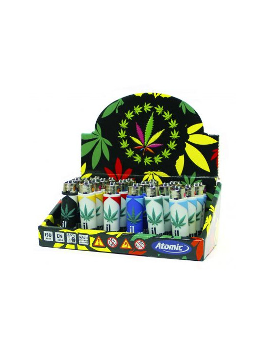 Bricheta 'Clipper' cu Cover 'Atomic Weed Leaf 3D' - x1buc.