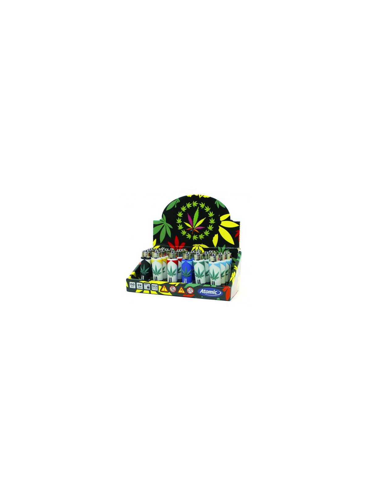 Bricheta 'Clipper' cu Cover 'Atomic Weed Leaf 3D' - x1buc.
