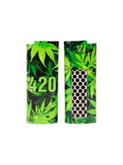 Husa cu Grinder 'V-Syndicate' pentru Brichete 'BIC' - 420 Green