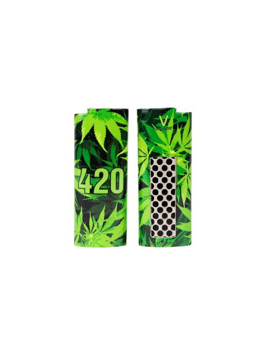 Husa cu Grinder 'V-Syndicate' pentru Brichete 'BIC' - 420 Green