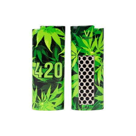 Husa cu Grinder 'V-Syndicate' pentru Brichete 'BIC' - 420 Green