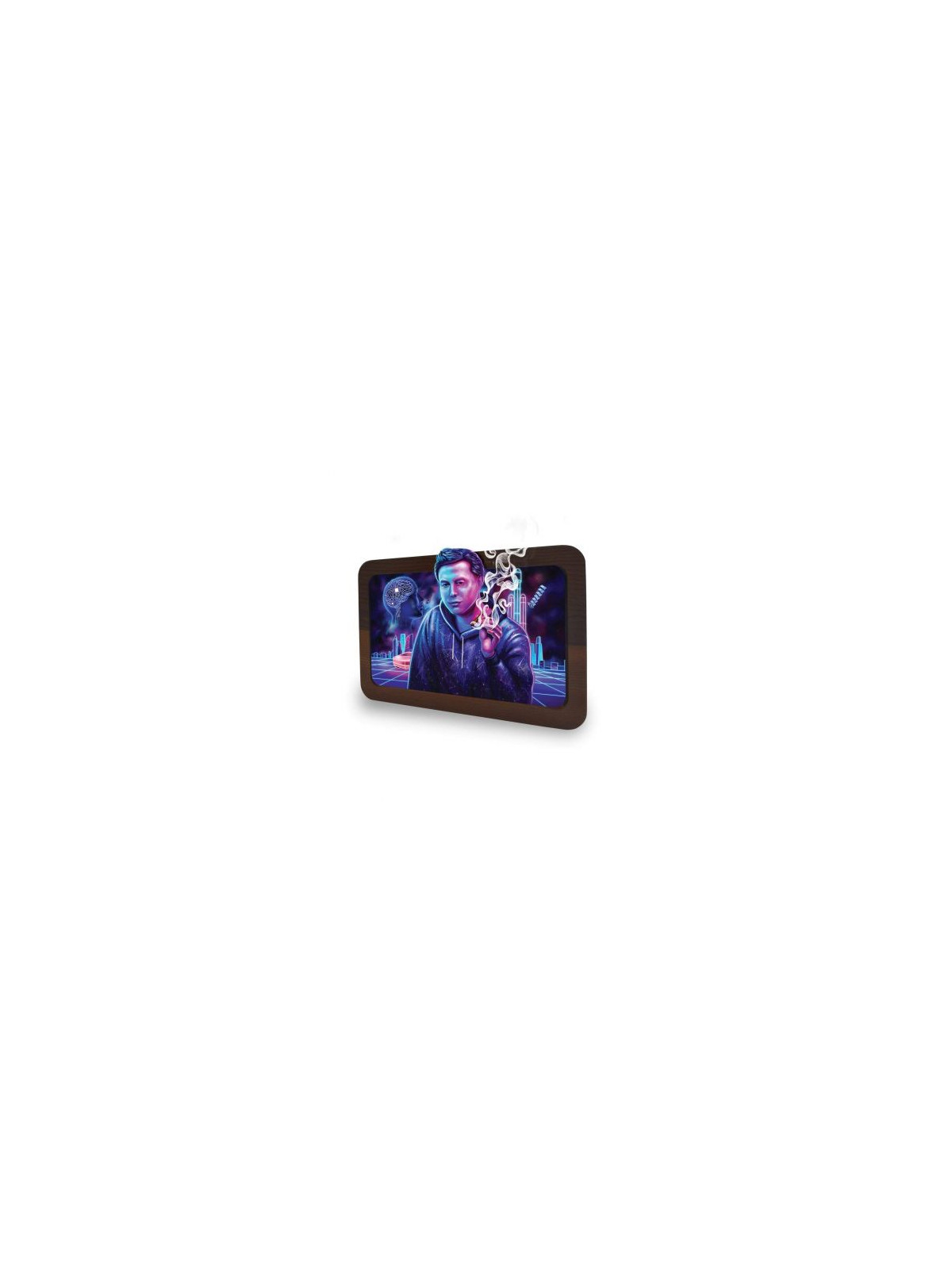 Tava de Rulat 'V-Syndicate' 3D High Def Wood 'Space Xhale' - Small