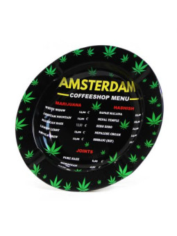 Scrumiera 'Amsterdam CoffeeShop Menu' din Metal