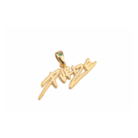 Pandantiv 'Purize' din Argint placat cu Aur 24k + Piatra Swarovski