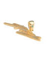 Pandantiv 'Purize' din Argint placat cu Aur 24k + Piatra Swarovski