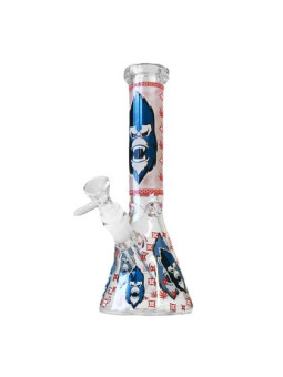 Bong 'BlackSheep' Red Gorilla Triple Thick - 'Glow in the Dark' H-250mm