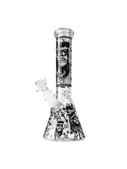 Bong 'BlackSheep' Black Gorilla Triple Thick - 'Glow in the Dark' H-250mm