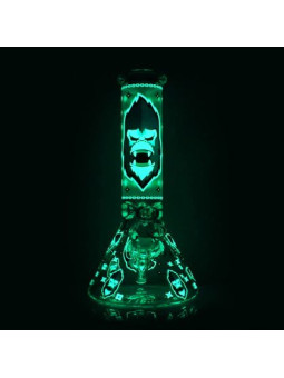 Bong 'BlackSheep' Black Gorilla Triple Thick - 'Glow in the Dark' H-250mm