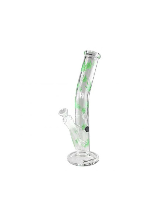 Bong 'Black Leaf' Bent Leaves H-295mm