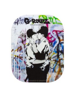 Pungi zipp anti-miros Banksy's 'Cop on Cop' 65x85mm