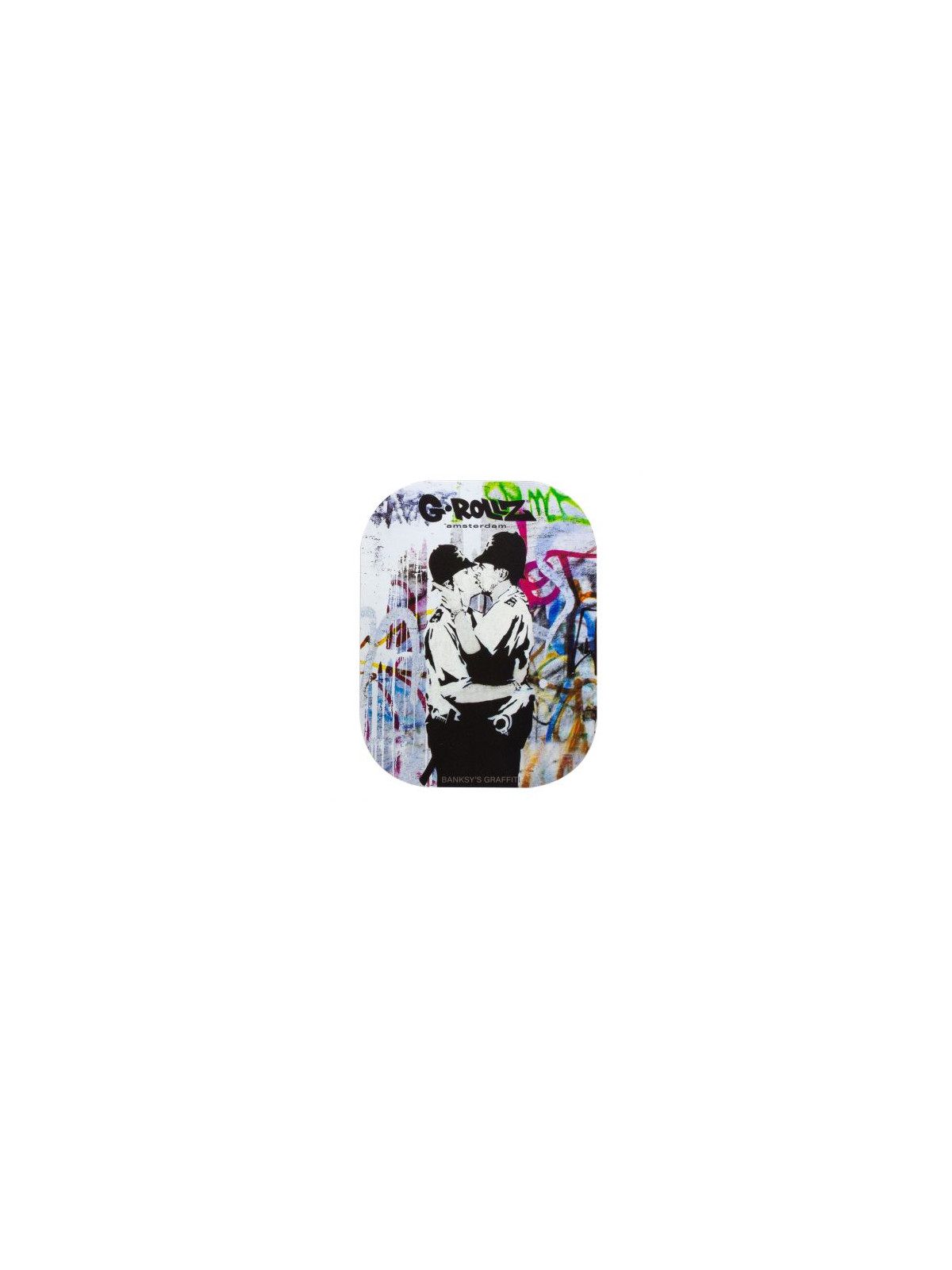 Pungi zipp anti-miros Banksy's 'Cop on Cop' 65x85mm