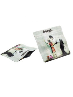 Pungi Zipp Anti-miros Banksy 'Girl Being Frisked' 90x80 mm