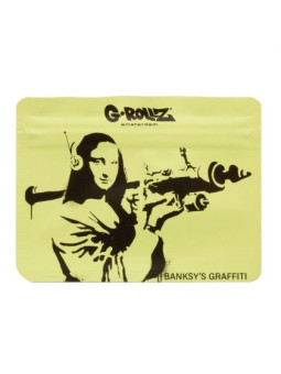 Punga zipp anti-miros Banksy's 'Mona Launcher' 105x80 mm