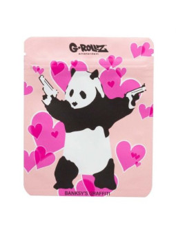 Pungi zipp anti-miros Banksy's 'Panda Gunnin' 100x125mm