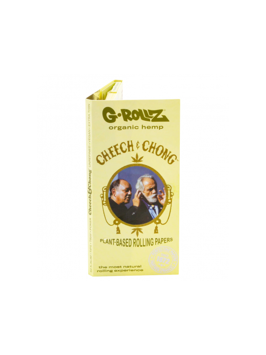 Foite King Size Slim G-Rollz Cheech & Chong 'Classic' - Canepa Organica Extra-subtiri cu santier si filtre