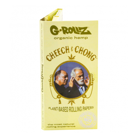 Foite King Size Slim G-Rollz Cheech & Chong 'Classic' - Canepa Organica Extra-subtiri cu santier si filtre