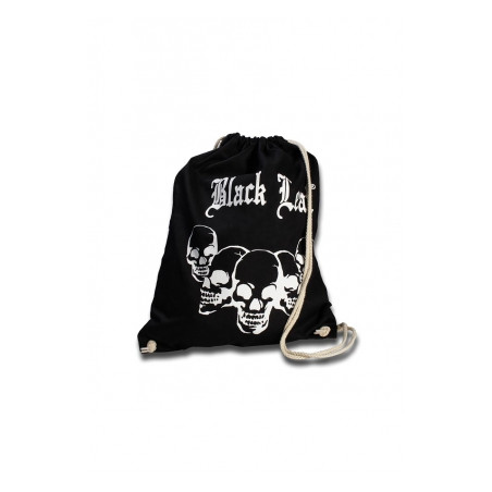 Geanta Bumbac 'Black Leaf' 'Skulls' black