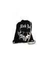 Geanta Bumbac 'Black Leaf' 'Skulls' black
