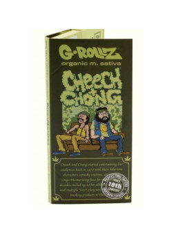 Foite King Size Slim G-Rollz Org. M.Sativa Cheech & Chong 'Greates Hits' x 'In da Chair' cu santier si filtre
