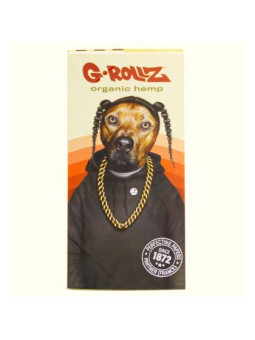 Foite King Size Slim G-Rollz 'Reggae Rap' din canepa organica cu santier si filtre