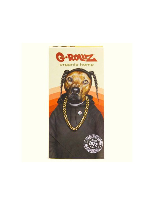 Foite King Size Slim G-Rollz 'Reggae Rap' din canepa organica cu santier si filtre