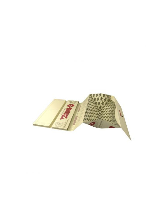 Foite King Size Slim G-Rollz 'Reggae Rap' din canepa organica cu santier si filtre