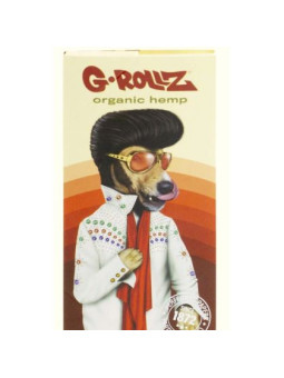 Foite King Size Slim G-Rollz 'Vegas Pop' Bio din Canepa Organica cu santier si filtre