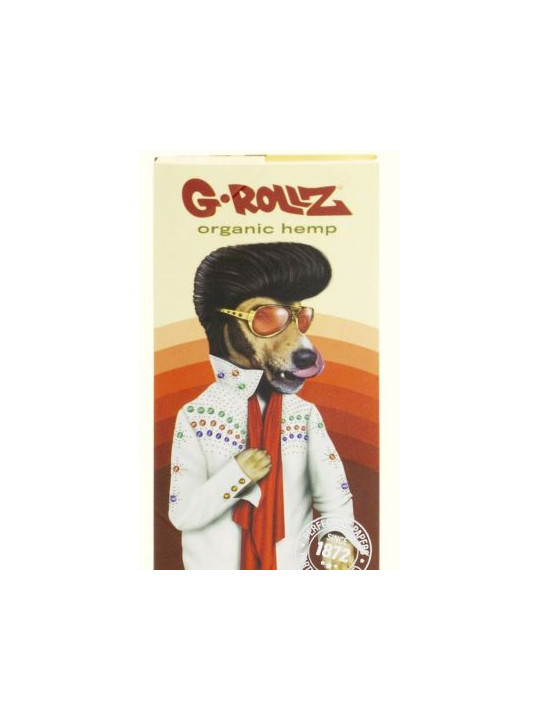 Foite King Size Slim G-Rollz 'Vegas Pop' Bio din Canepa Organica cu santier si filtre