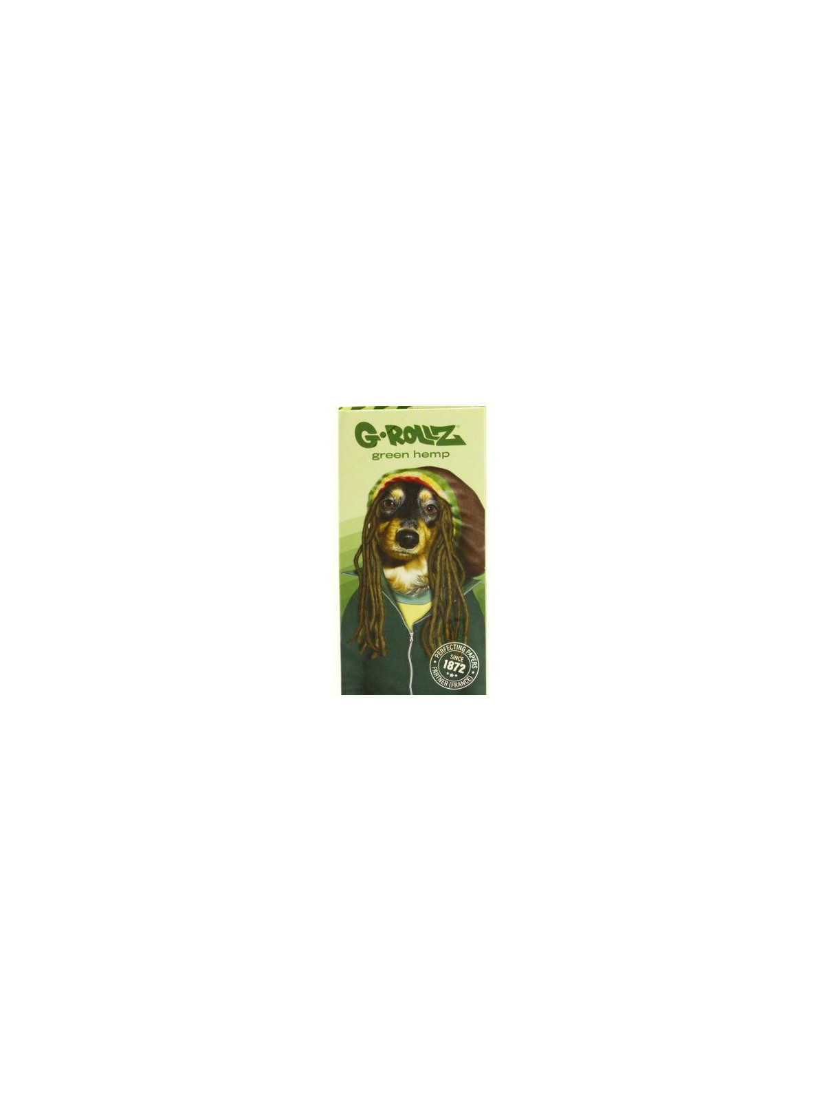 Foite King Size Slim G-Rollz 'Reggae Rap' Bio Green Hemp cu Santier si Filtre