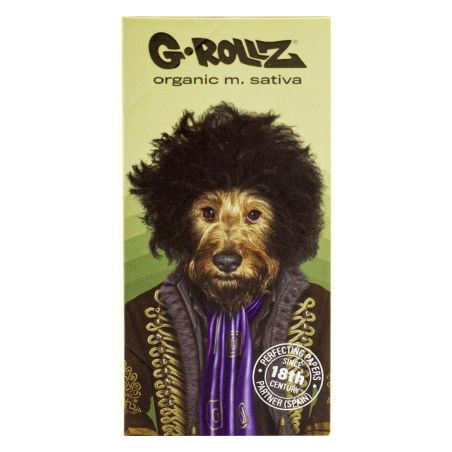 Foite King Size Slim G-Rollz Organic M. Sativa 'Psychadelic Roxy' cu santier si filtre